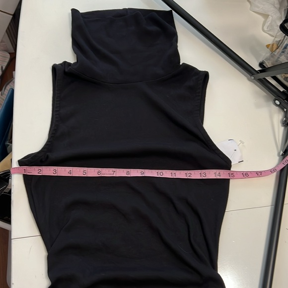 Michael Stars Macy High Neck Ultra Rib Black - Picture 10 of 11